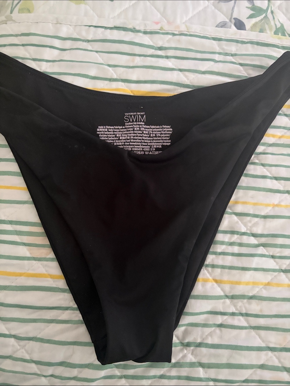 Victoria's Secret Swim Black High-Leg Bikini Bottom